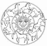 Mandala Horse Coloring Pages Filminspector Printable sketch template