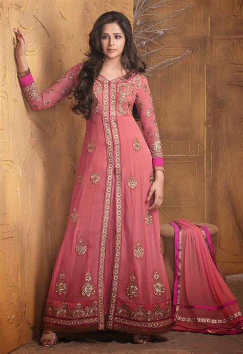 letest designer womens anarkali dress image photo and pictures latest