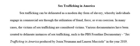 Write Four Paragraphs Based On The Pbs Frontline Documentary ”sex