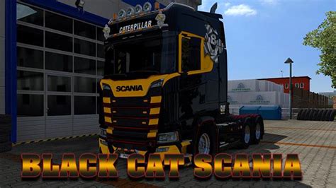 black cat scania v1 0 ets2 mods euro truck simulator 2 mods ets2mods lt