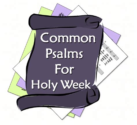 liturgytoolsnet  settngs   common psalms  holy week