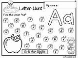 Letter Hunt Alphabet sketch template