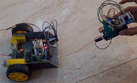 diy hand gesture controlled robot  arduino