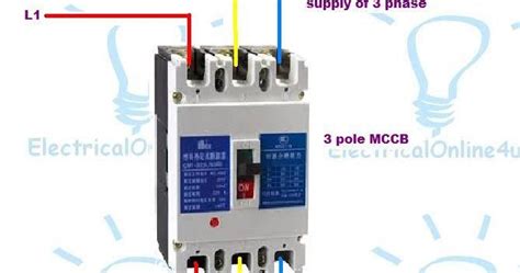 pole  pole mccb wiring diagrams  instillation