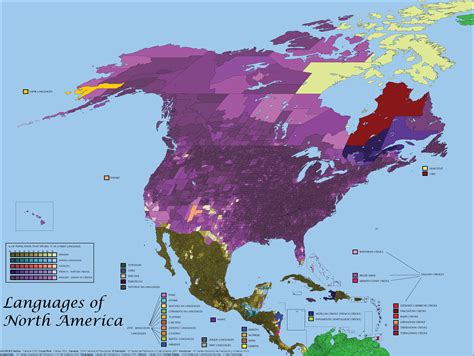 Most Spoken First Language In North America By Second Level