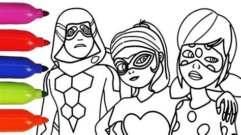 miraculous ladybug  heroes full transformation coloring book