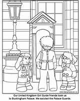 Palace Buckingham Thinking Guides Makingfriends Getcolorings sketch template