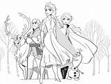 Frozen Coloring Pages Kids Elsa Anna Printable Olaf Sven Kristoff Justcolor Children Without Text Artikel Von sketch template