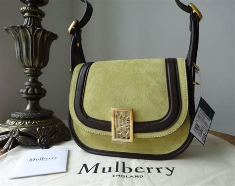 Mulberry Small Sadie Satchel In Wild Primrose Suede With Smooth Ebony