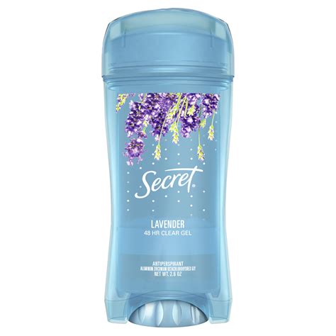 secret fresh antiperspirant deodorant clear gel luxe lavender  oz
