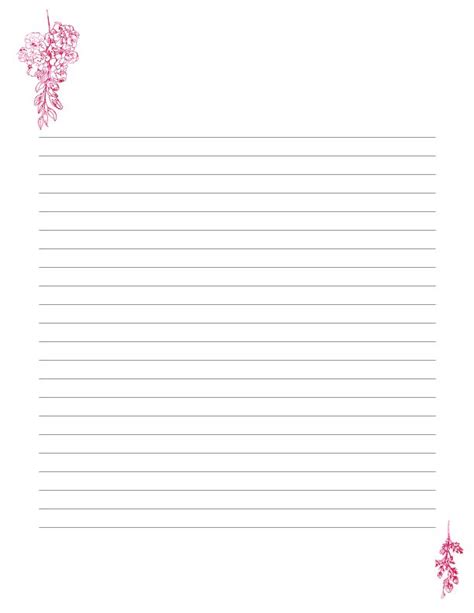 printable digital writing paper   lined  unlined