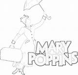Poppins Colorear sketch template