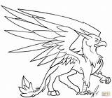 Griffin Grifo Greif Mitologici Pegasus Supercoloring Greifen Malvorlagen Grifone Kleurplaten sketch template