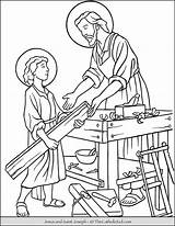 Carpenter Thecatholickid Saints Joesph Mary Cnt sketch template