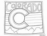 Coloring Colorado Pages States United Doodle Alley Pennsylvania Dutch Sheets Flag Hex Signs Color Printable Classroom Nebraska Usa Dinger Rockies sketch template