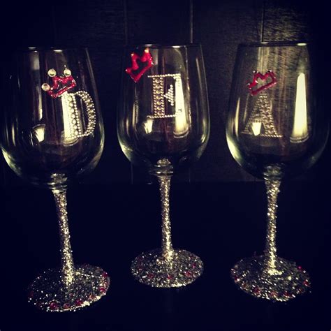 The 25 Best Decorated Wine Glasses Ideas On Pinterest Decorative