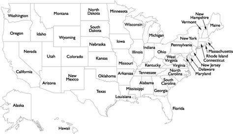 map   united states  america  full state names