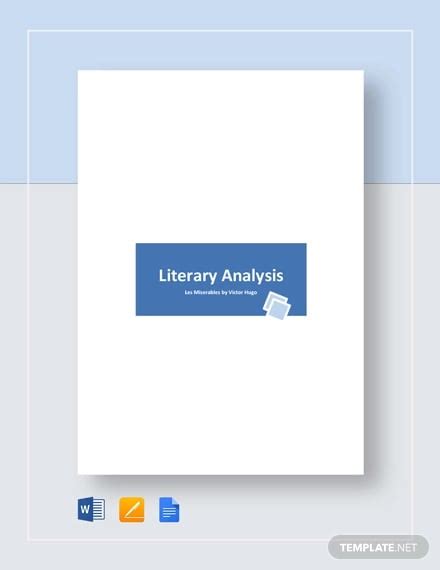 7 literary analysis templates pdf word