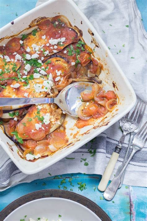 baked aubergine  tomato sauce  cook report