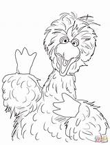 Coloring Pages Bird Big Street Sesame Printable Count Color Template Von Getcolorings Face Popular Drawing Coloringhome sketch template