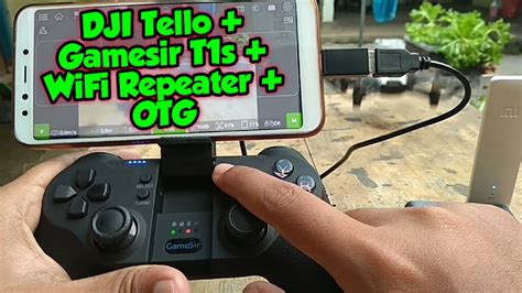 dji tello fpv  menghubungkan gamesir ts menggunakan otg youtube