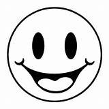 Coloring Happy Face Emoji Pages Sketch Smiling Template sketch template