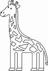 Coloring Giraffe Pleasant Wecoloringpage sketch template