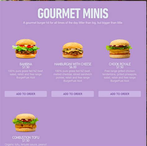 burgerfuel nz menu prices