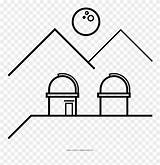 Observatory Pinclipart sketch template