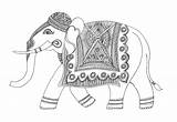 Elephant Indian Drawing Sketch Drawings Easy Baby Step Elephants Cartoon Decorative Painting Illustration 2010 Masala Cookbook Miss Bollywood July Sketches sketch template