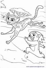 Coloring Lion Guard Pages Disney Junior Bunga sketch template