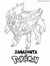 Zamazenta Zacian Legendary Sheets sketch template