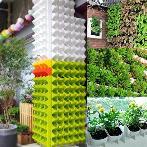 pocket vertical wall planter  watering hanging flower pot garden