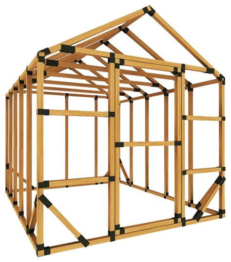 standard storage shed kit farmhouse sheds    frame structures shelters llc