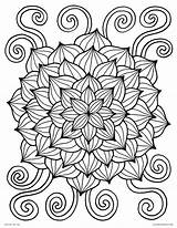Coloring Pages Printable Flower Book Abstract Spring Colouring Adults Flowers Funky Color Kids Hard Lotus Print Books Awesome Colors Thaneeya sketch template