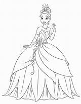 Tiana Coloring Princess Pages Kids Printable sketch template
