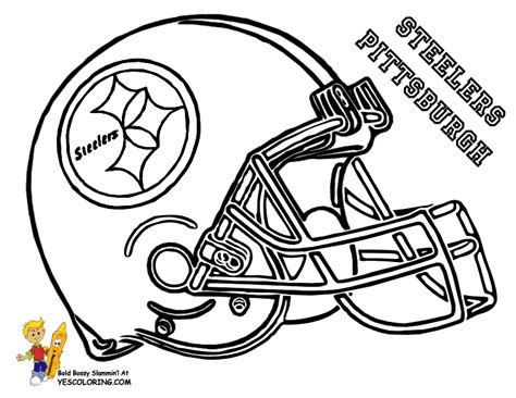 steelers football colouring pages