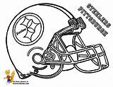 Coloring Steelers Pages Pittsburgh Helmet Popular Football sketch template
