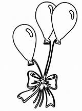 Drawing Bunch Balloon Balloons Coloring Getdrawings sketch template