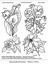 Flower Tracing Pattern Comments Embossing Templates Coloring sketch template