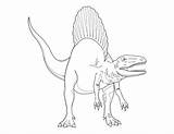 Spinosaurus Spinosaure Dinosaure Jurassic Inspirant Jurrasic Freecoloringpages sketch template