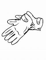 Coloring Pages Gloves Winter Printable Template sketch template