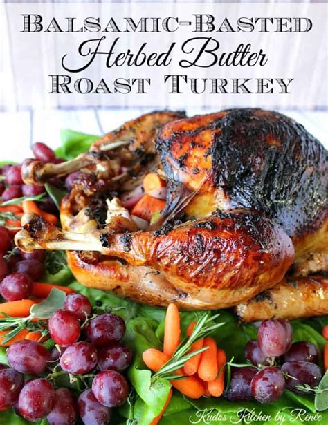 moist and super flavorful balsamic and herb roasted turkey