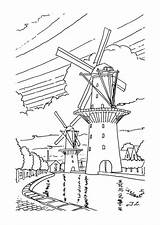 Kleurplaat Windmolens Kleurplaten Windmills Kleurplatenenzo Molens Stemmen sketch template
