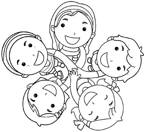 friend coloring pages  educative printable