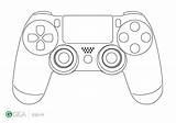 Playstation Giga sketch template