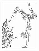 Yoga Issuu Coloring Meditation Mandalas Poses Adults Book sketch template
