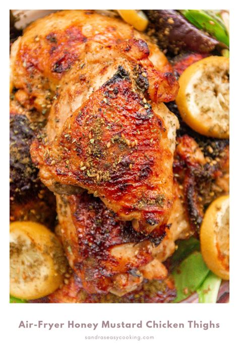 Air-Fryer Honey Mustard Chicken Thighs Recipe - Sandra's