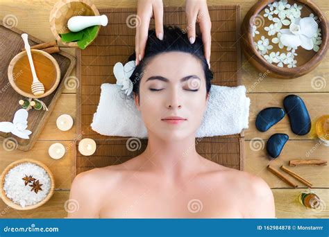 thai massage therapy  spa salon health care concept stock photo