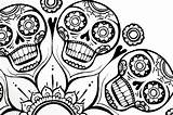 Coloring Skull Skulls Sugar Pages Mandala Printable Flower Colouring Adults Finished Owl Via Freebies Canadian Adult Popular Eyes Coloringhome Library sketch template